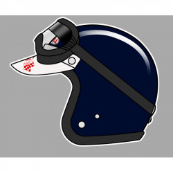 JIim CLARK helmet sticker vinyle laminé gauche