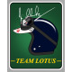 Jim CLARK / LOTUS left Helmet laminated decal