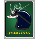 Jim CLARK / LOTUS left Helmet laminated decal