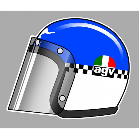 Jack FINDLAY helmet sticker vinyle laminé gauche