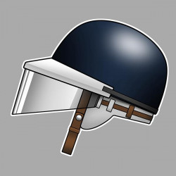 Mike HAWTHORN helmet sticker vinyle laminé gauche