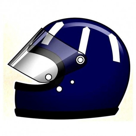 Graham HILL  helmet sticker gauche vinyle laminé