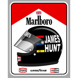 James HUNT - MARLBORO  sticker gauche vinyle laminé
