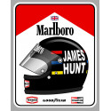 James HUNT - MARLBORO  sticker gauche vinyle laminé