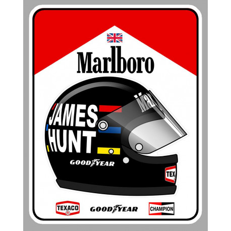 James HUNT - MARLBORO  right  laminated decal