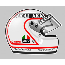 Alan JONES helmet sticker vinyle laminé