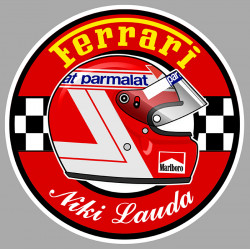 Niki.LAUDA  helmet laminated decal