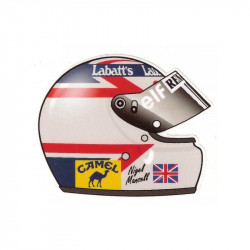 Nigel MANSEL helmet sticker vinyle laminé