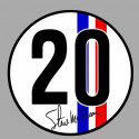 S Mc QUEEN n°20 sticker vinyle laminé droit