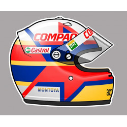 Juan Pablo MONTOYA helmet sticker vinyle laminé droit