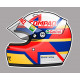 Juan Pablo MONTOYA  left Helmet laminated decal