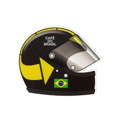 Carlos PACE helmet sticker vinyle laminé gauche