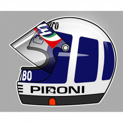 Didier PIRONI  helmet sticker vinyle laminé gauche