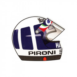 Alain PROST  helmet sticker vinyle laminé droit