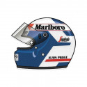 Alain PROST left Helmet laminated decal