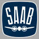 SAAB  laminated decal