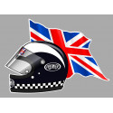 Phil READ Flag helmet sticker gauche vinyle laminé