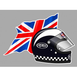 Phil READ Flag helmet right  laminated decal