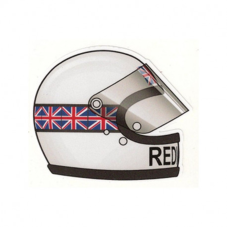 Jim REDMAN helmet sticker droit vinyle laminé