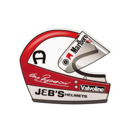 Clay REGAZZONI helmet sticker droit vinyle laminé