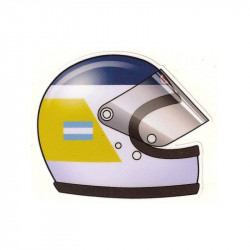 H.REUTEMAN helmet right  laminated decal