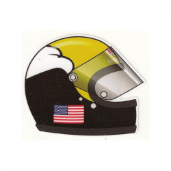 Kenny ROBERTS helmet right  laminated decal