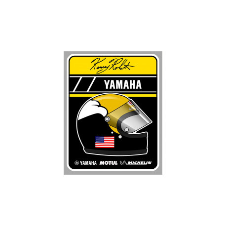 Kenny ROBERTS  droit sticker vinyle laminé