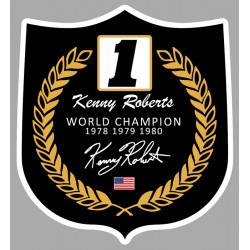 Kenny ROBERTS World Champion laminated decal