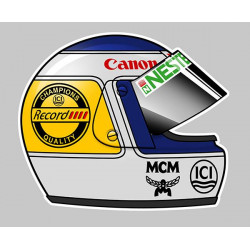 Keke ROSBERG helmet right  laminated decal