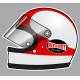 Jarno SAARINEN Helmet sticker gauche vinyle laminé