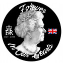 HM QUEEN E II R  Sticker  vinyle laminé