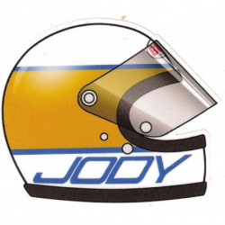 J.SCHECKTER  helmet sticker vinyle laminé droit