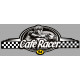 Dept VAL DE MARNE  94 CAFE RACER bretagne   Logo  laminated decal