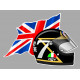 Barry SHEENE Flag sticker vinyle laminé droit