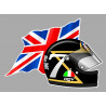 Barry SHEENE right Flag laminated decal