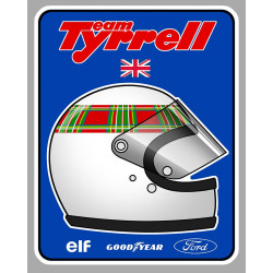 Jackie STEWART TYRELL right  laminated decal