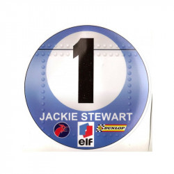 Jackie STEWART n°1 vinyle laminé gauche