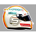 Sebastian VETTEL  helmet sticker vinyle laminé droit