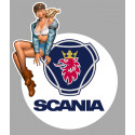 SCANIA Left Vintage Pin Up Laminated decal