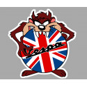 VESPA TAZ " UK "  laminated decal