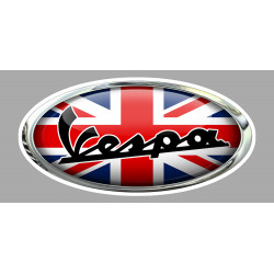 VESPA UK oval laminated decal