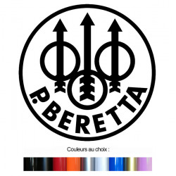 P. BERETTA  Sticker vinyle lettrage découpé