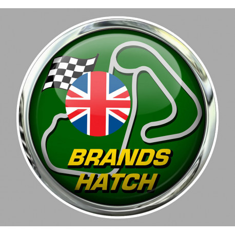 BRANDS HATCH Circuit Sticker vinyle laminé trompe l'oeil