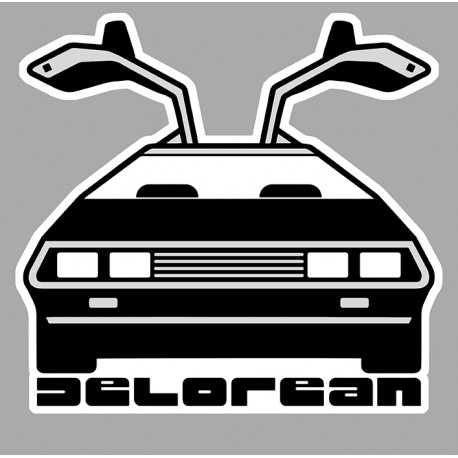 DELOREAN  Sticker vinyle laminé