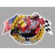 E.LAWSON Moto GP  WORLD CHAMPION  sticker vinyle laminé