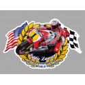 E.LAWSON Moto GP  WORLD CHAMPION  sticker vinyle laminé