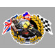 Barry SHEENE  Moto GP  WORLD CHAMPION  sticker vinyle laminé