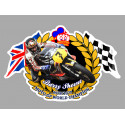 Barry SHEENE  Moto GP  WORLD CHAMPION  sticker vinyle laminé