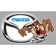 MAZDA Right TAZ laminated decal