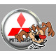 MITSUBISHI Right TAZ laminated decal